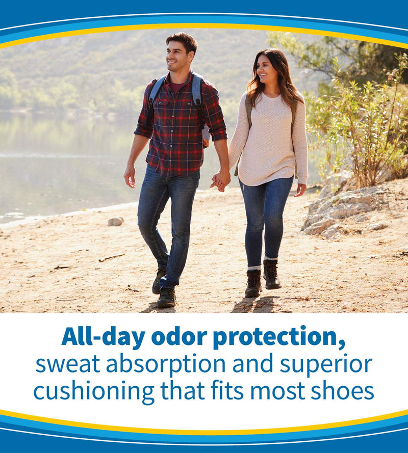 [Australia] - Dr. Scholls Scholl's Odor X Odor Fighting Insoles With Activated Charcoal Pair, 1 Pair (Pack of 4) 