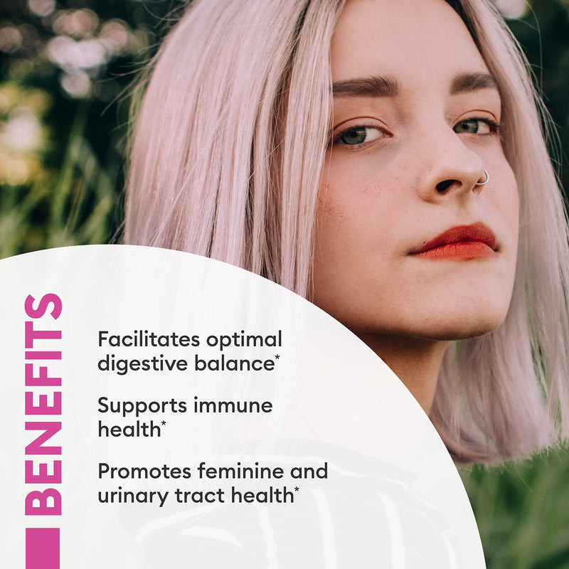 [Australia] - Prebiotics & Probiotics for Women - Science Backed ProCran - Organic Prebiotics, 50 Billion CFU, D-Mannose & Cranberry for Digestive, Immune, Feminine Health, Soy & Dairy Free, 30 Vegan Capsules 1 Month Supply Womens Probiotic 