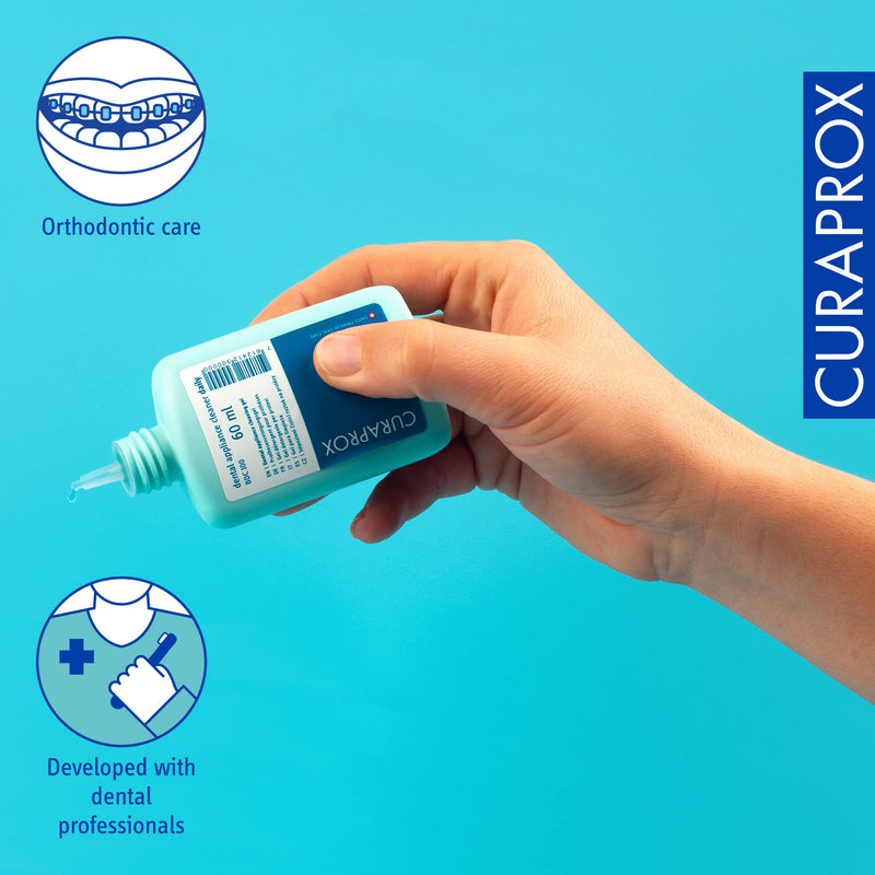 [Australia] - Curaprox BDC 100 Daily Dental Appliance Cleaner, 60ml - Aligner, Retainer & Denture Cleaner Liquid. 