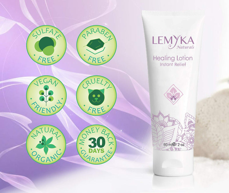 [Australia] - LEMYKA Eczema Lotion for dry itchy skin- Rosacea treatment Face Rash Cream- Itch Redness Relief for Dermatitis, hives, baby acne, Heat Rash- Natural Calendula, Sea buckthorn oil balm for kids & adults 