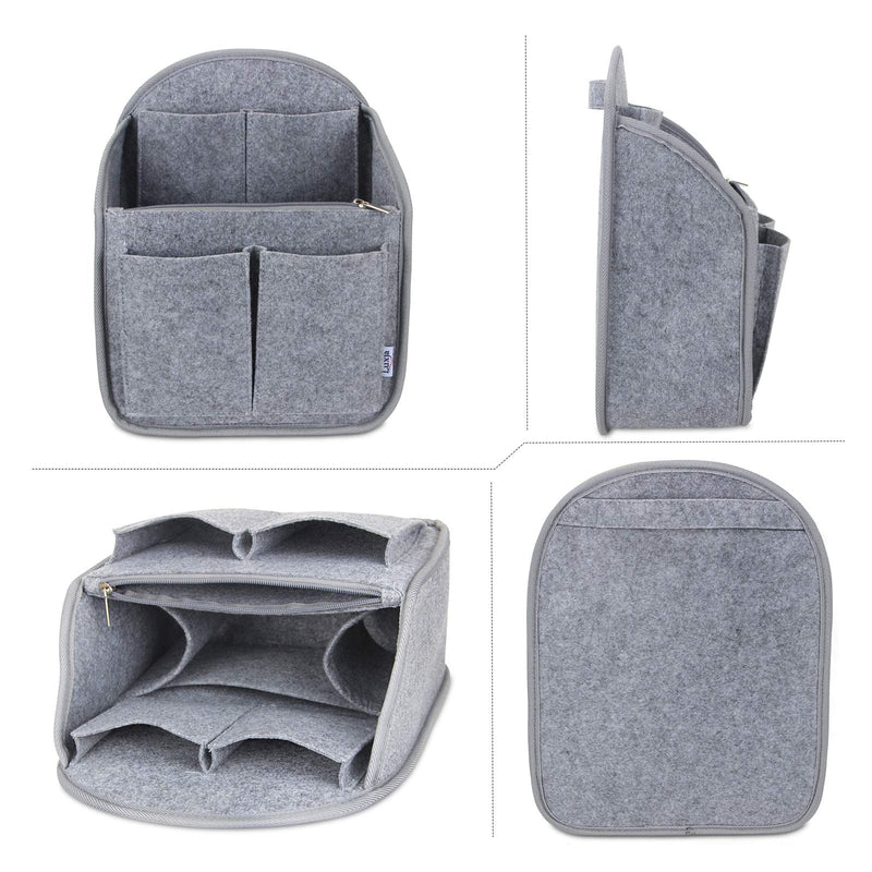 [Australia] - Luxja Backpack Organizer, Felt Organizer Insert for Backpack Gray(Large) 
