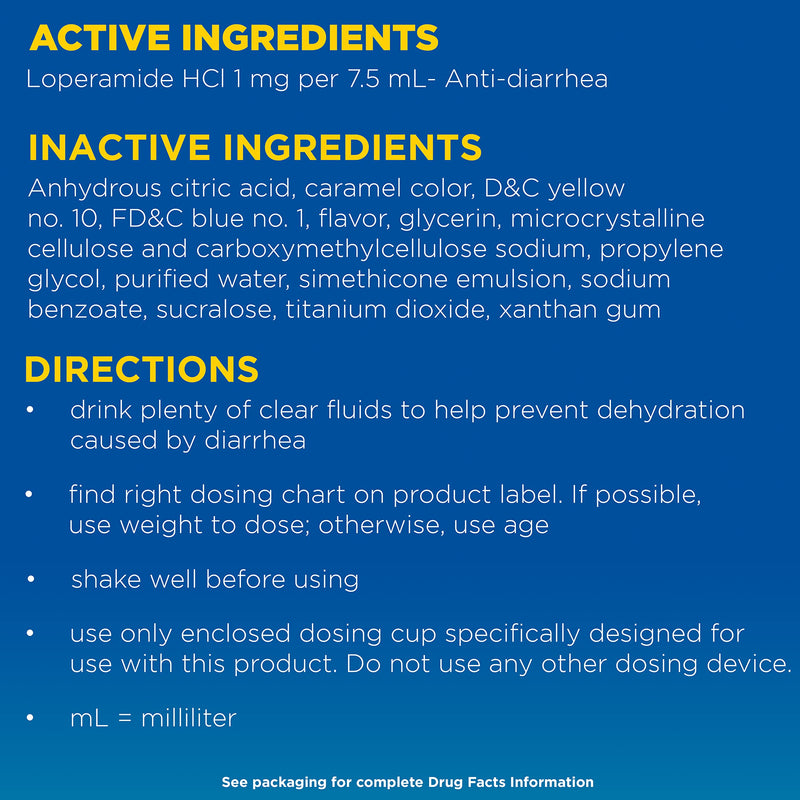 [Australia] - Imodium A-D Liquid Anti-Diarrheal Medicine with Loperamide Hydrochloride to Help Control Symptoms of Diarrhea Due to Acute, Active & Traveler's Diarrhea, Mint Flavor, 4 fl. oz 