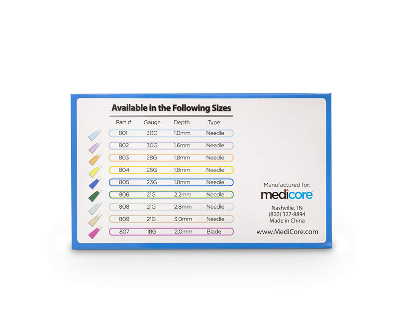[Australia] - ReadyLance, Pressure Activated Safety Lancets, 100 Lancets, 23Gx1.8MM, Blue 23G x 1.8MM 