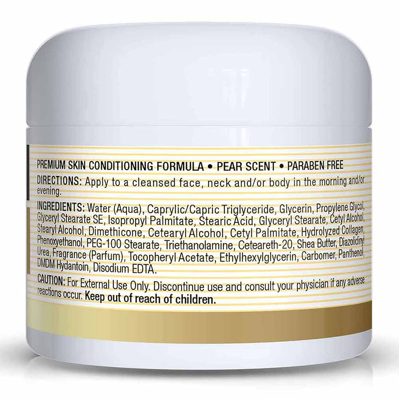 [Australia] - Mason Natural Collagen Premium Skin Cream - Anti Aging Face and Body Moisturizer, Intense Skin Hydration and Firmness, Pear Scent, Paraben Free, 2 OZ 