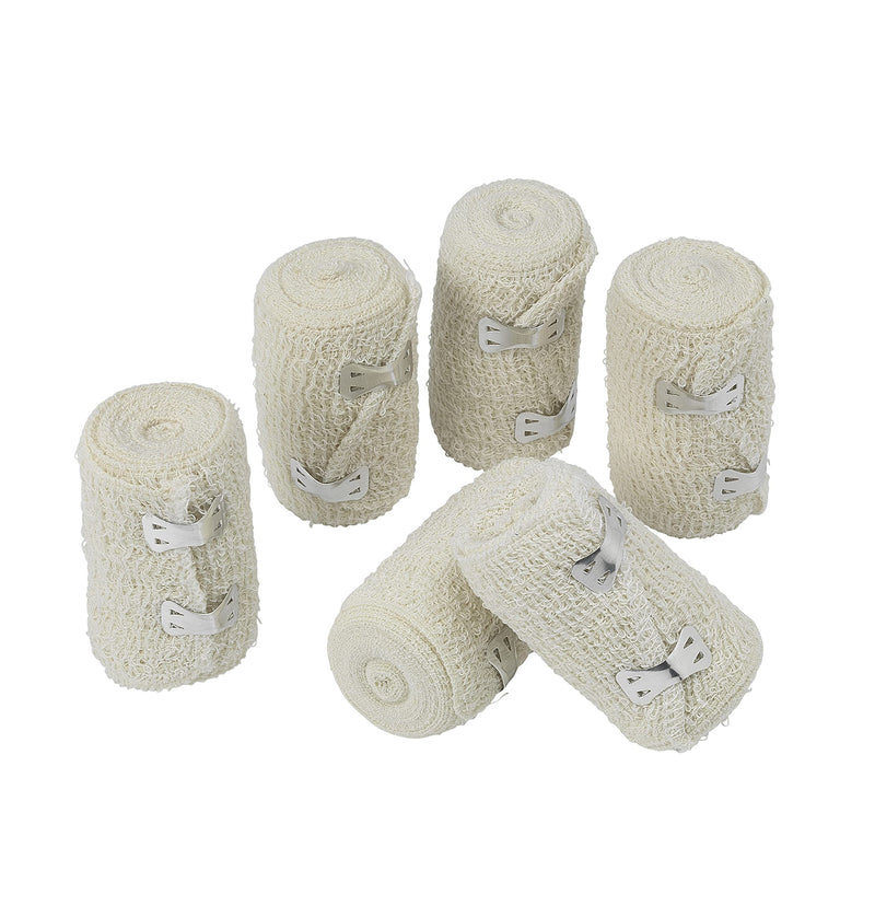 [Australia] - Safety First Aid Group Crepe Cotton Bandages 7.5 x 4.5 m (Pack of 6) Single 7.5 cm x 4.5 m (Pack of 6) 