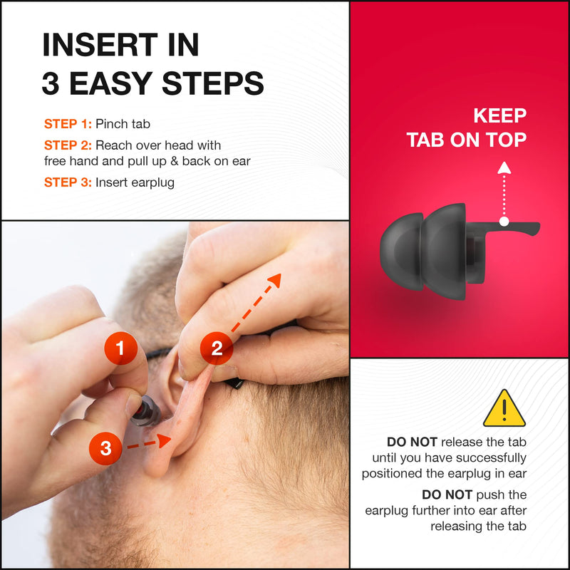 [Australia] - EARPEACE Moto Hearing Protection Earplugs – Reusable High Fidelity Earplugs for Motorcycle Riding – 3 Levels of Noise Reduction, Noise Cancelling Up to 26dB, Black Case Moto - Original 