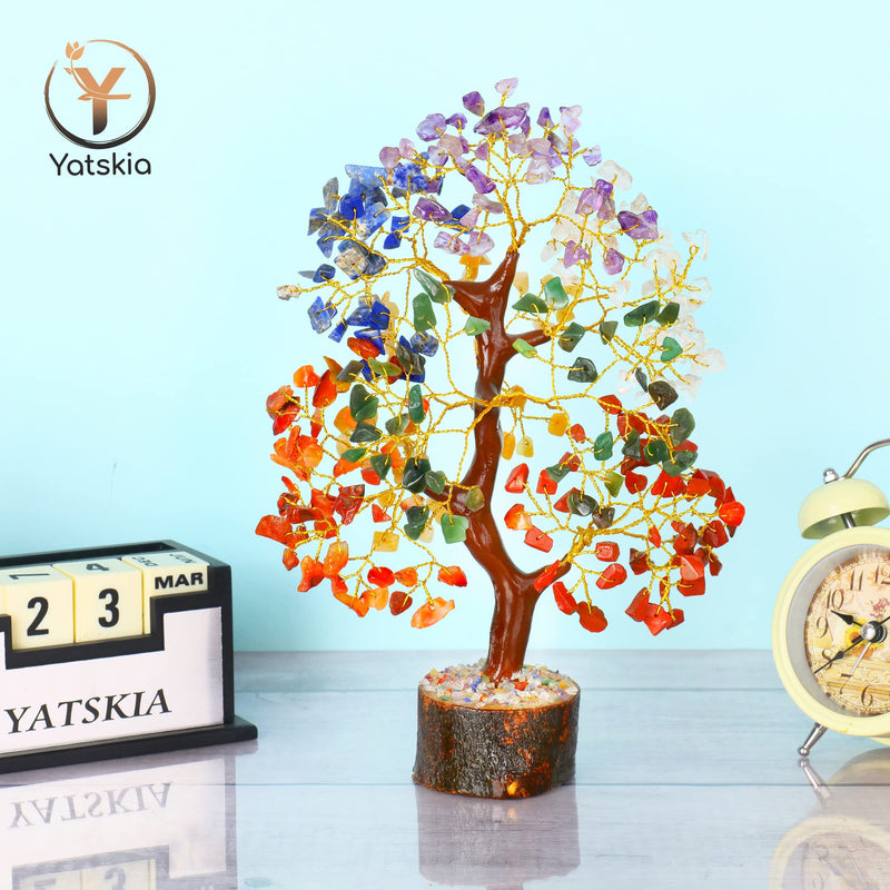 [Australia] - Crystal Tree - Seven Chakra Tree - Bonsai Tree - Healing Crystals - Crystals and Gemstones - Home Decor - Spiritual Gifts # 1 Seven Chakra 