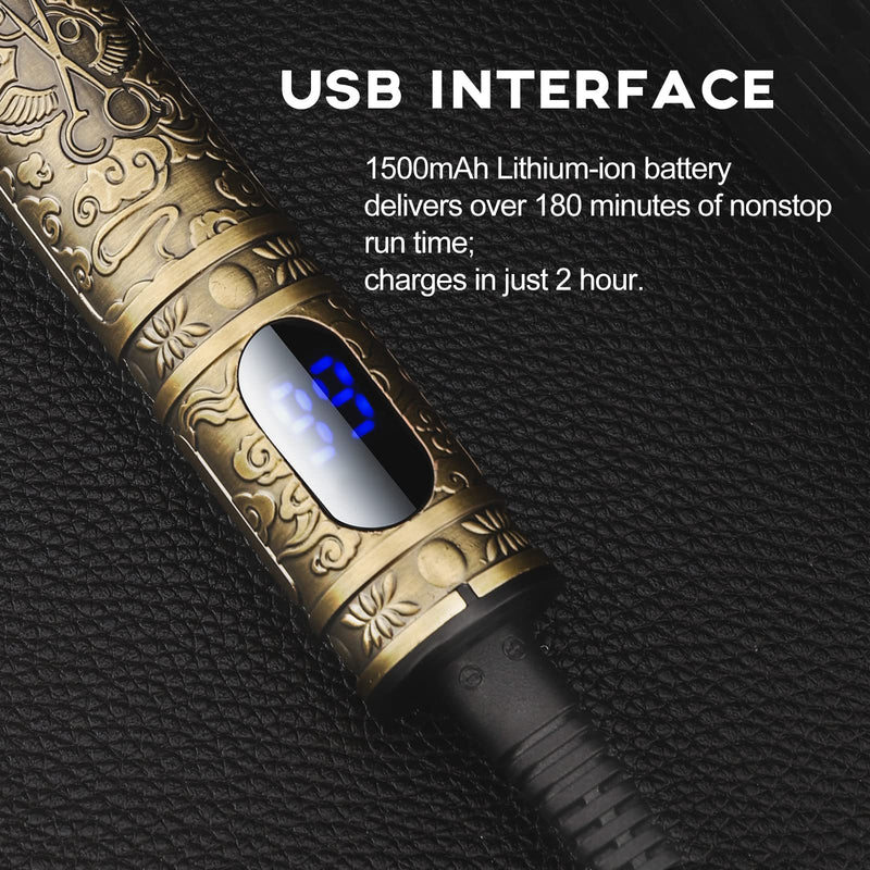 [Australia] - Suttik Hair Clippers for Men, Beard Trimmer, Zero Gapped Trimmer T-Blade Trimmer Clippers for Hair Cutting, Cordless Trimmers Professional Barber, Liners Clippers Haircut,Edgers Clippers Gold With Bag 