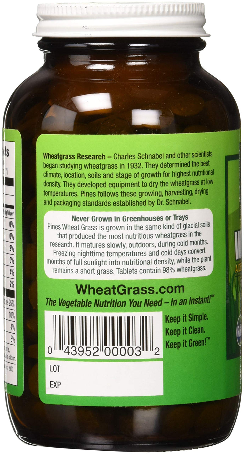 [Australia] - Pines Organic Wheat Grass, 500 Count Tablets Brown 