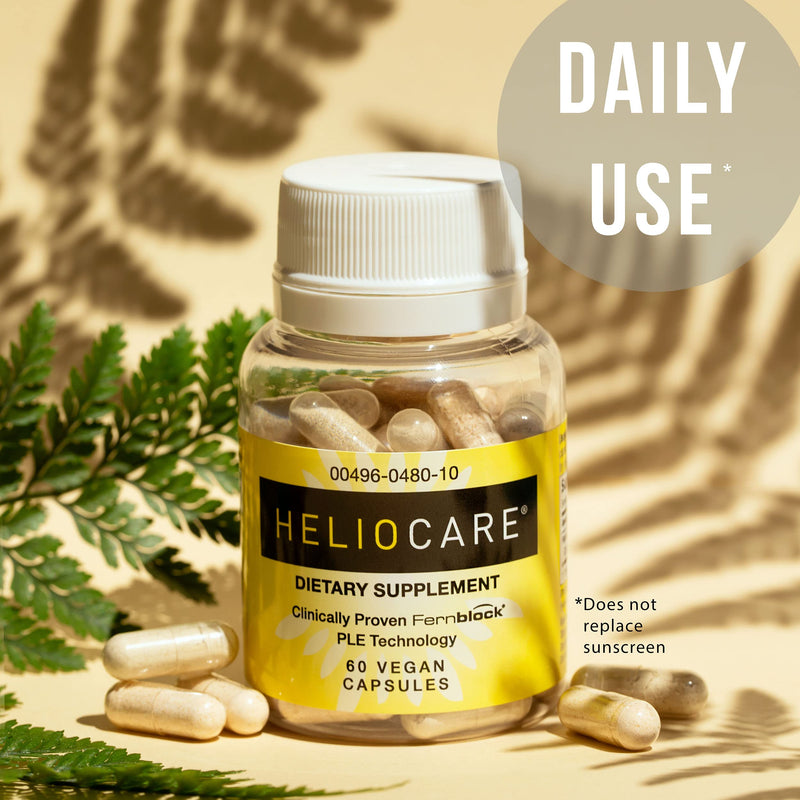 [Australia] - Heliocare Skin Care Dietary Supplement: 240mg Polypodium Leucotomos Extract Pills - Antioxidant Rich Formula with Fernblock and PLE Technology - 60 Veggie Capsules 