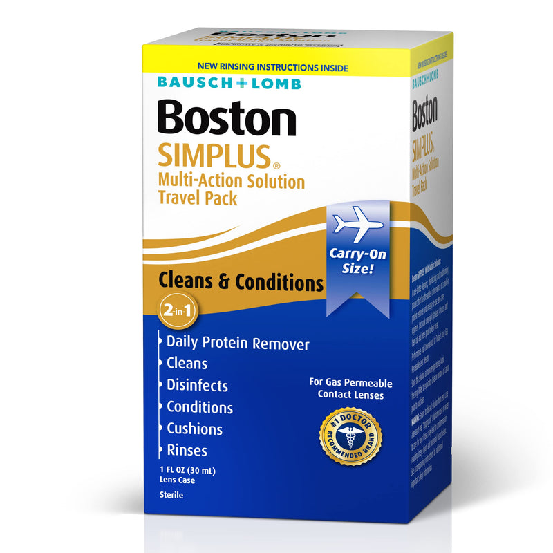 [Australia] - Contact Lens Solution by Boston Simplus, for Gas Permeable Contact Lenses, Contact Lens Case Included, 1 Fl Oz 1 Fl Oz (Pack of 1) 