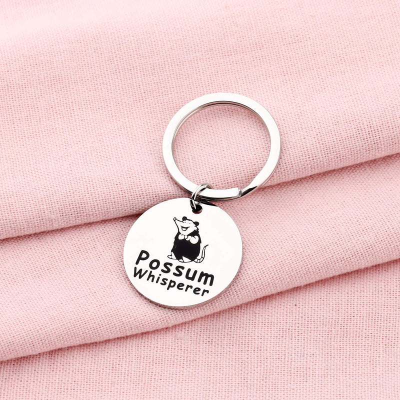 [Australia] - PENQI Opossum Animal Jewelry Possum Gifts Possum Whisperer Keychain Opossum Lover Gifts Opossum Gift for Women Men 