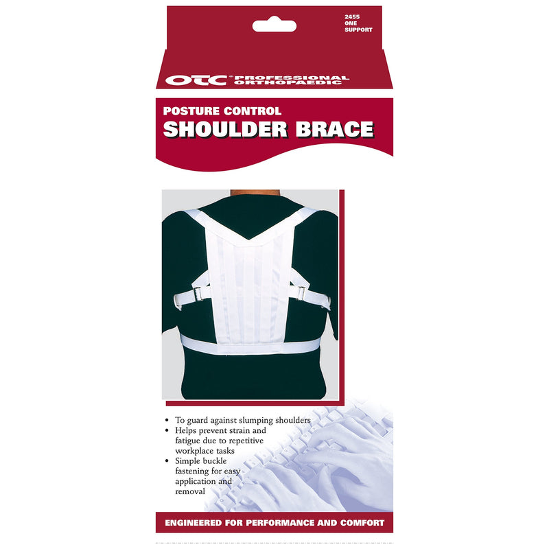 [Australia] - OTC Shoulder Brace, Posture Support Control, Figure-8 Style, Medium White 