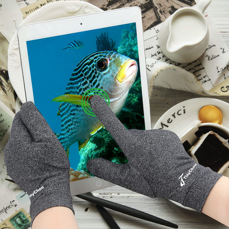 [Australia] - 2 Pairs Full Finger Arthritis Gloves,Compression Gloves for Women Men, Hand Gloves Support and Warmth for Hands, Finger Joint, Relieve Pain from Rheumatoid, Osteoarthritis, RSI (Medium (2 Pairs)) Medium (2 Pair) 