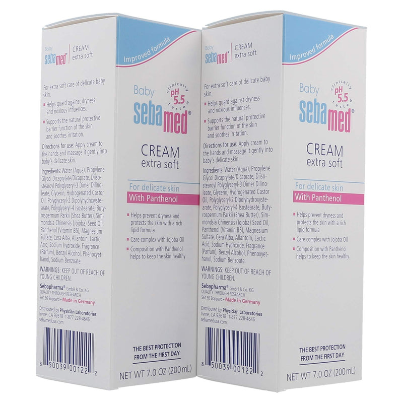 [Australia] - Sebamed Baby Cream Extra Soft, 7 fl. oz, Set of 2 7 Ounce (Pack of 2) 