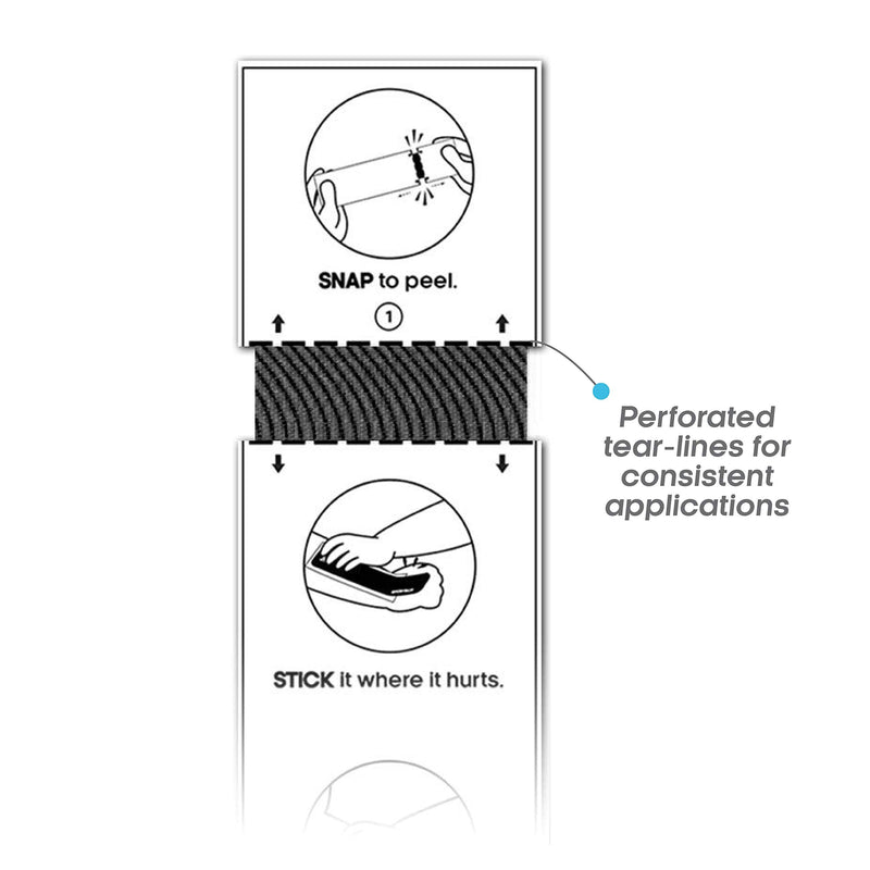 [Australia] - Pre-Cut Kinesiology Tape Strips (21 Pack) Reduce Inflammation, Athletic Tape Preferred by Athletes, High-Grade Water-Resistant Material, Help Re-Train Shoulder and Enhance Performance Black 