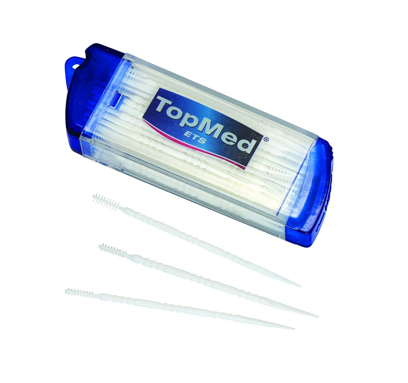 [Australia] - Oral Care Dental Brush Teeth Pick Plastic Teeth Floss Toothpick With a mirror 100 Count (2 BOX X 50 UNITS) Color May Vary 
