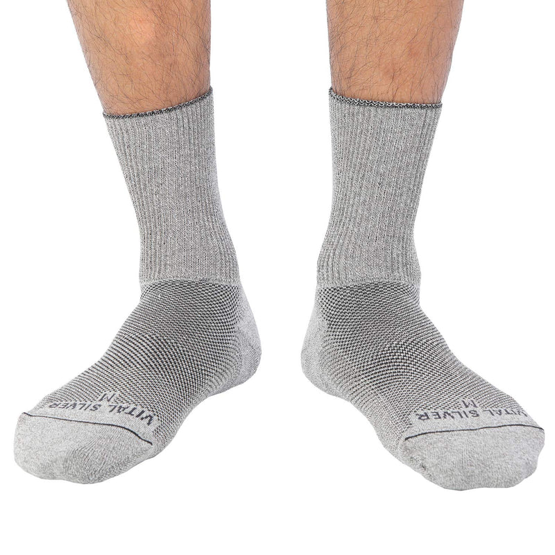 [Australia] - Vital Salveo- Soft Non Binding Seamless Circulation Diabetic Socks- Crew long (3 pairs) L 