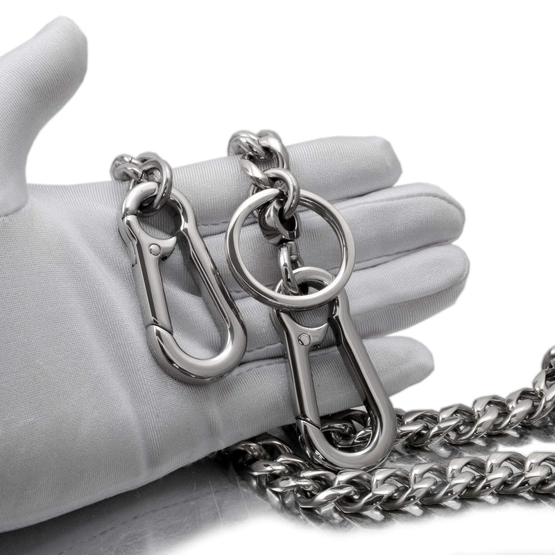 [Australia] - Wallet Chain Biker Hip Hop Gothic Cuban Chain, Heavy Waist Chain Suitable for Belt Loop, Wallet Key Chain Style 1 