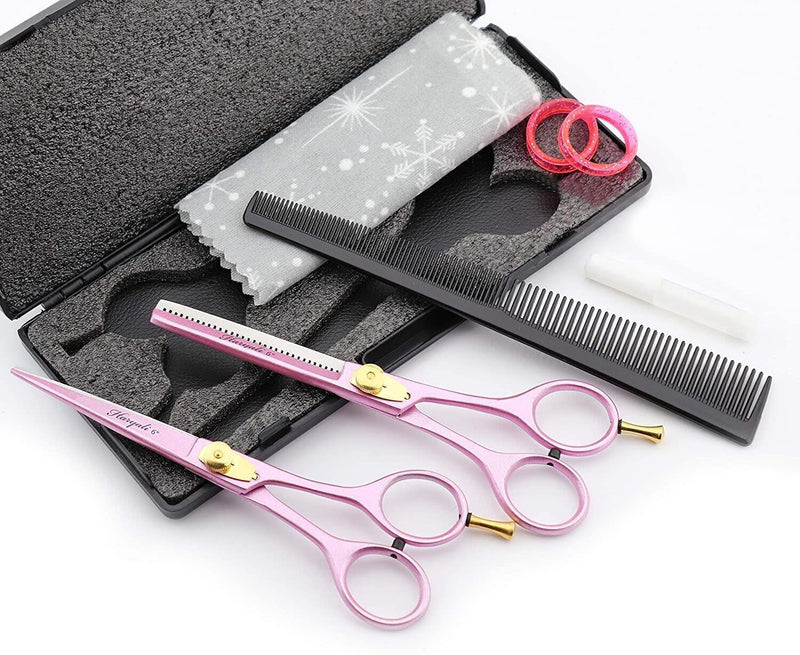 [Australia] - Haryali London Professional 6.0" Hairdressing Barber Scissors Hair Cutting Thinning Texturing Salon Shears With Adjustable Screw Set Comes in a Black Box 