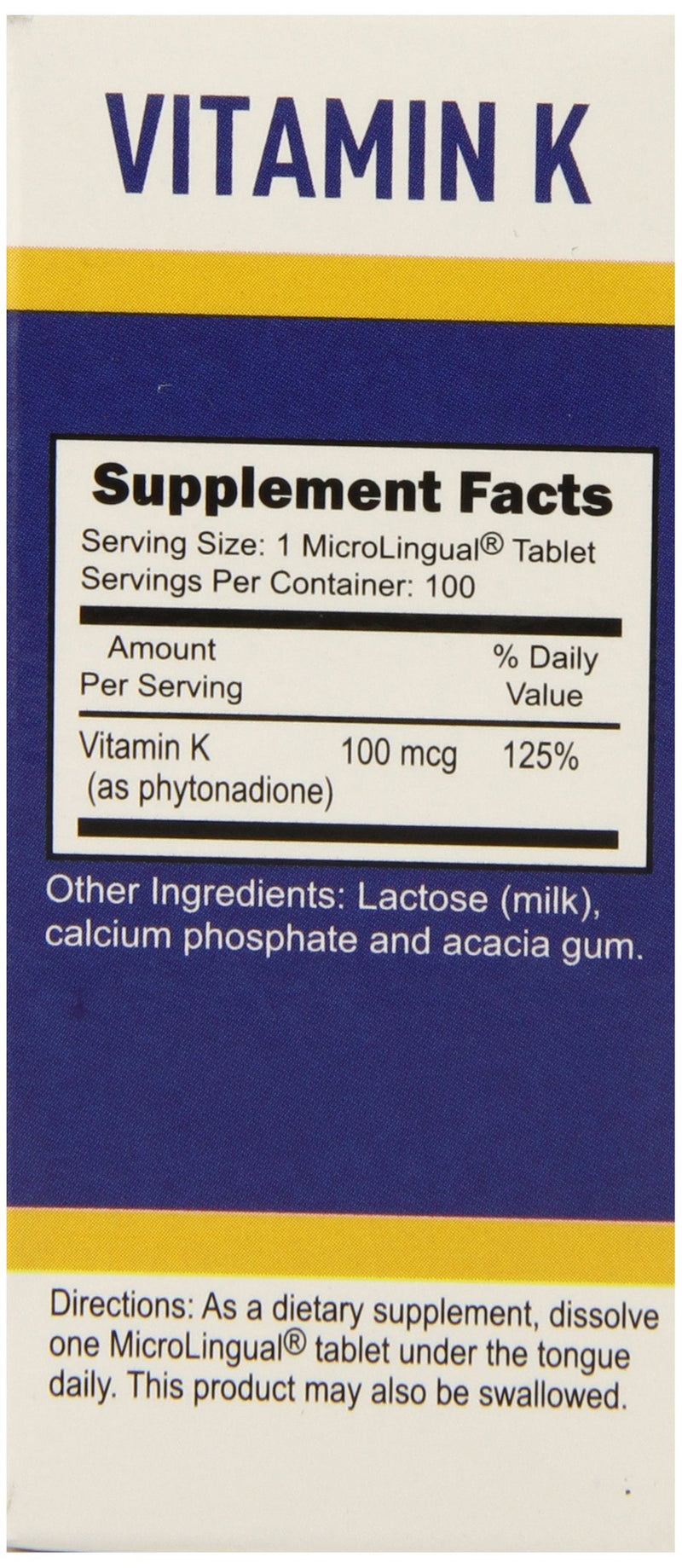 [Australia] - Superior Source Vitamin K1 Multivitamins, 100 mcg, 100 Count 
