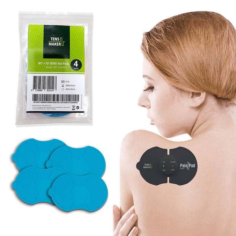 [Australia] - TENS MAKER Gel Pads, Adhesive Gel Pad for Tens Unit Smart Stimulator Wireless Machine, Good for Muscle Workout and Pain Relief Therapy, Portable Device for Abs Exercise Electro Trainer Belt 