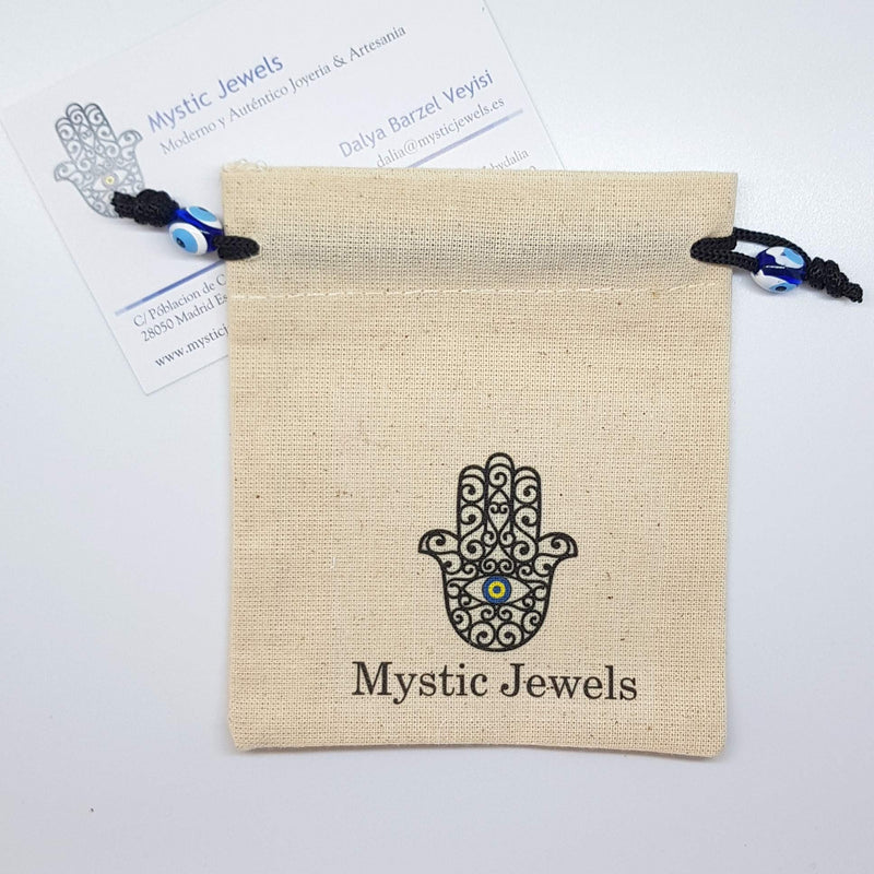 [Australia] - MYSTIC JEWELS By Dalia - 925 Sterling Silver Pendant with Glass Evil Eye and Adjustable Chain Necklace Heart 