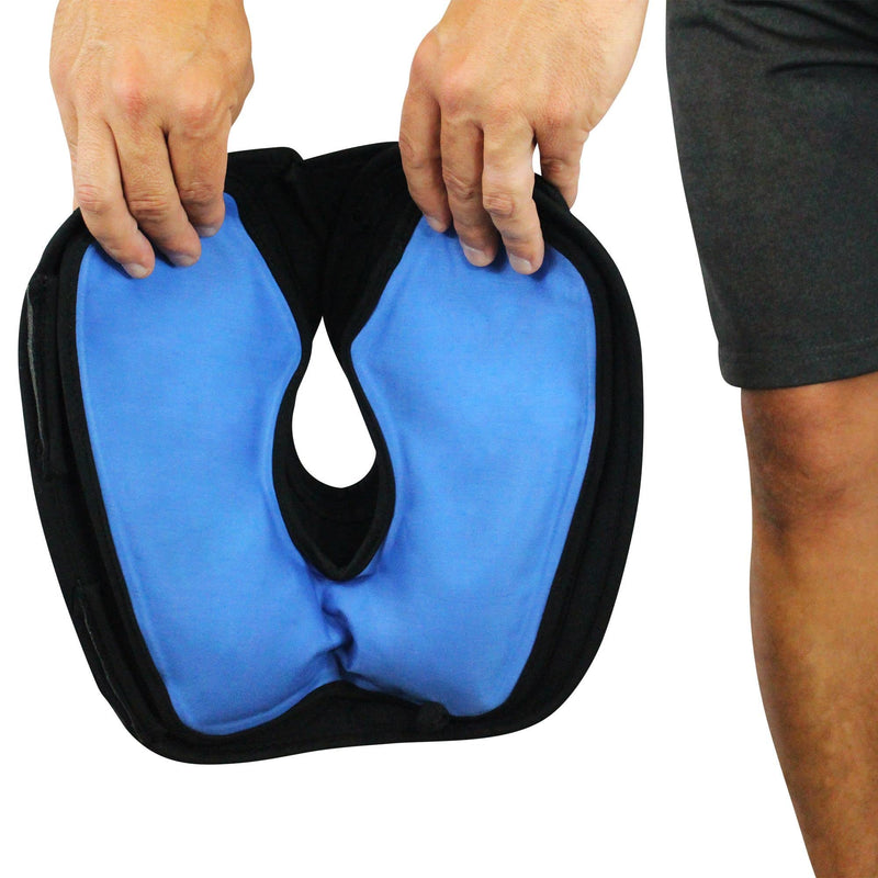 [Australia] - Reusable Cryo Cold Knee Pack for Injuries, Post Op, Pain Relief, Post Workout, Sprain, Surgery, Reduce Inflammation & Swelling to Improve Blood Flow and Faster Recovery. Freezer Safe by Brace Direct Universal 