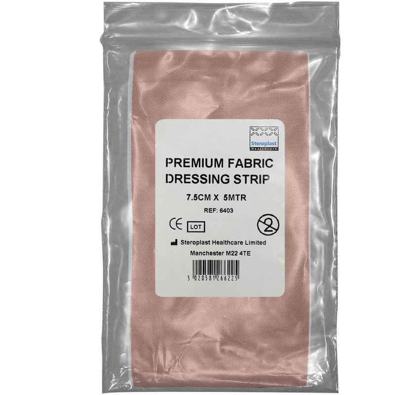 [Australia] - Steroplast Large Length 5m Adhesive First Aid Fabric Plaster Dressing Strip, 7.5cm Width - Single Pack 7.5x500 cm (Pack of 1) 1 Pack 