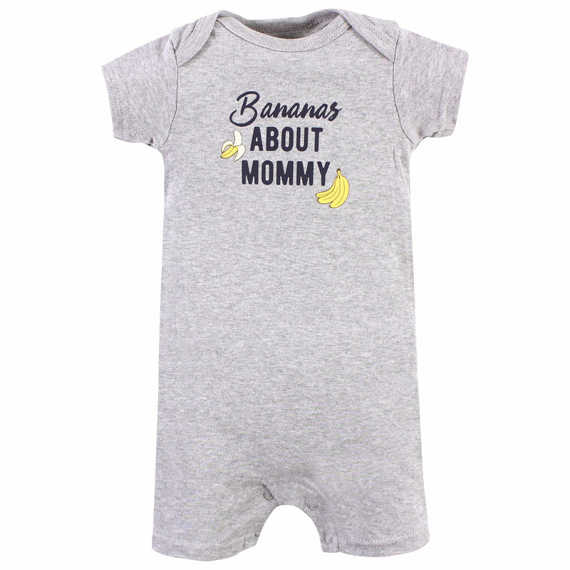 [Australia] - Hudson Baby Baby Boys' Cotton Rompers 0-3 Months Go Bananas 