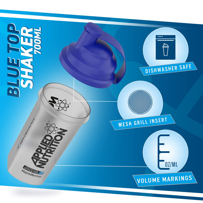 [Australia] - Applied Nutrition Protein Shaker Bottle - Sports Supplements Shaker Cup, Plastic Shaker Bottle (700ml) 
