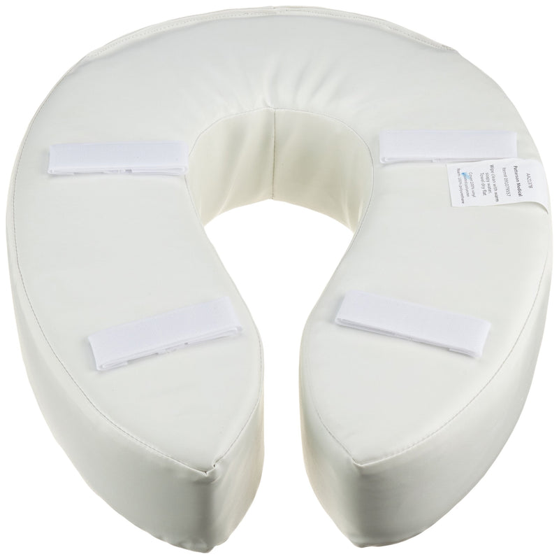 [Australia] - Homecraft Padded Raised Toilet Seat without Lid, Elevated Comfort Toilet Seat Support for Elderly, Handicapped and Disabled Users, White Colour, 10 cm 