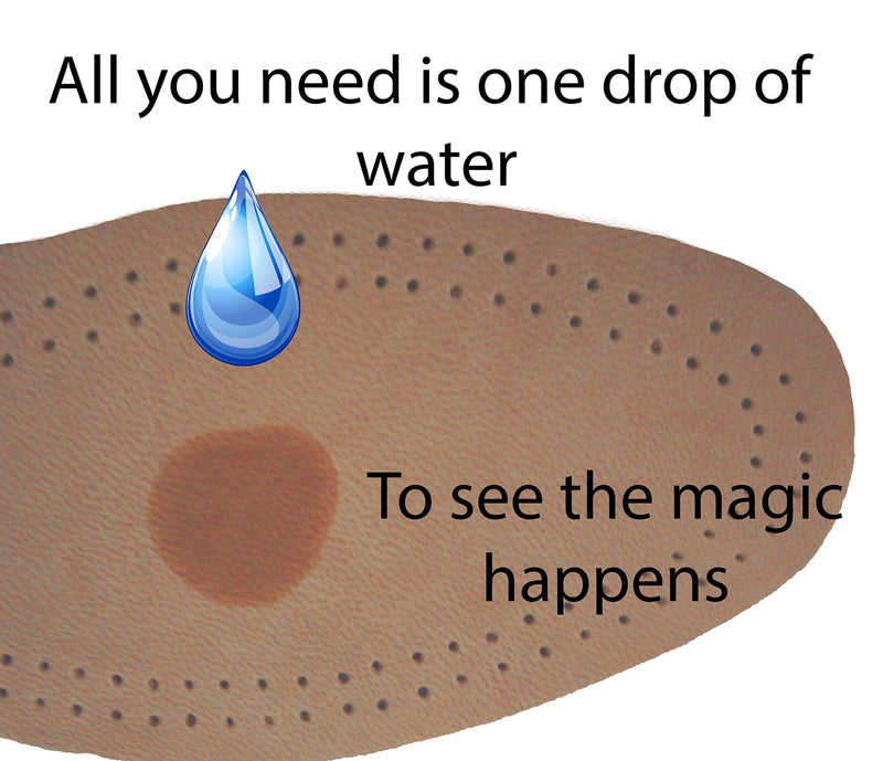 [Australia] - Shoeslulu Magic Absorbent Ultra Thin Lambskin Leather Insoles with Breathable Activated Carbon Bottom US Men 9-9.5 / EU 42 Natural Lambskin 