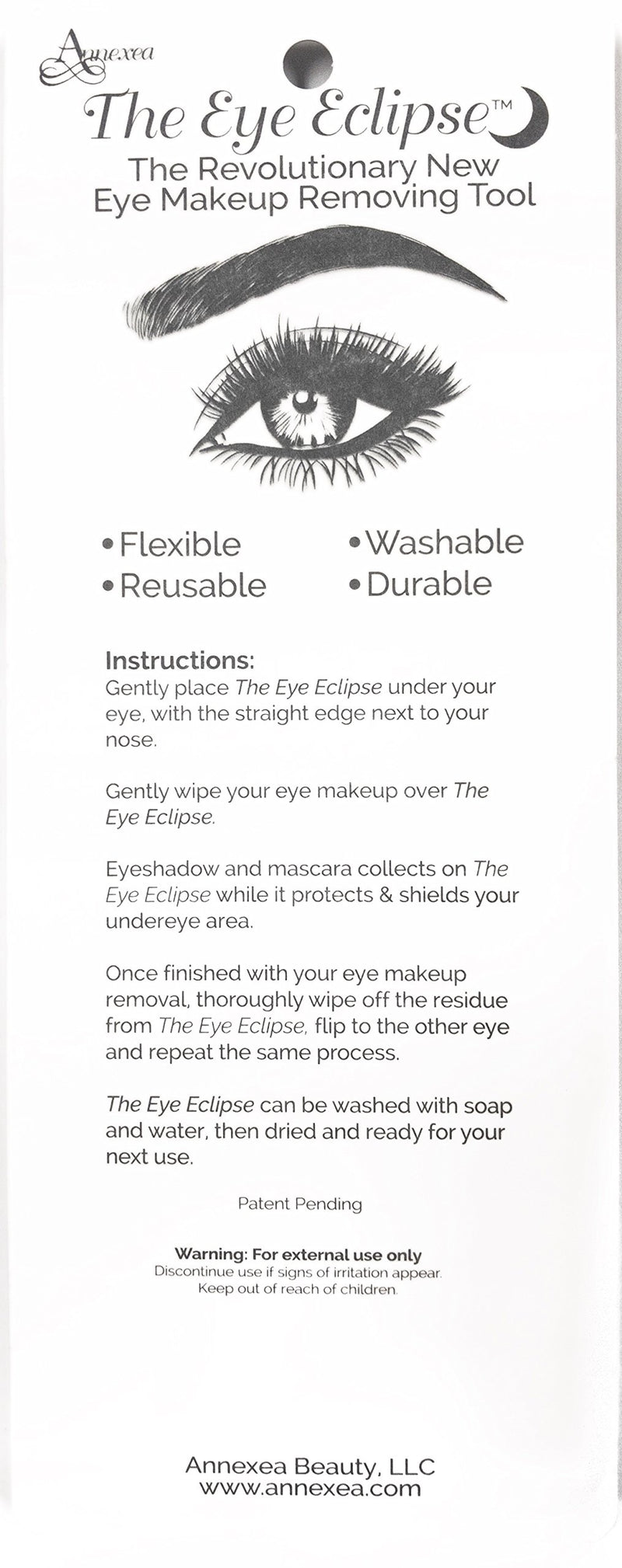 [Australia] - The Eye Eclipse-Eye Makeup Remover Tool - Helps Protect Your Under Eye From Damage & Unnecessary Wrinkles - Mascara Shield - Shadow Shield 