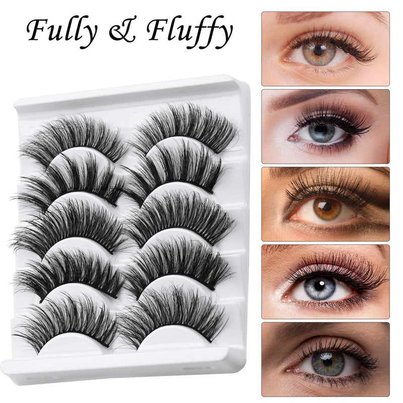 [Australia] - Magnetic Eyelashes with Eyeliner, InBrave 6D Reusable Magnetic False Lashes and Liner Natural Look with Applicator - No Glue Needed (5 Pairs) 55 