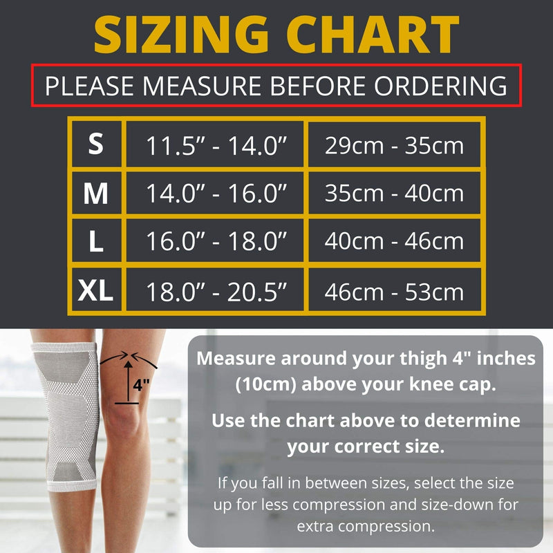 [Australia] - MagnetRX® Magnetic Therapy Knee Compression Sleeve - (2-Pack) Knee Support with Magnets for Knee Pain & Recovery - Magnet Therapy Knee Brace Support (Medium) Medium (Pack of 2) Grey 