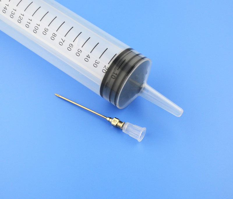 [Australia] - 2Pcs-150ml Syringe, 150cc Syringe,Kitchen Syringe Glue Syringe Plastic Syringe, Large Volume Syringe with Needle, Dispensing Syringes (150ml) 150ml 