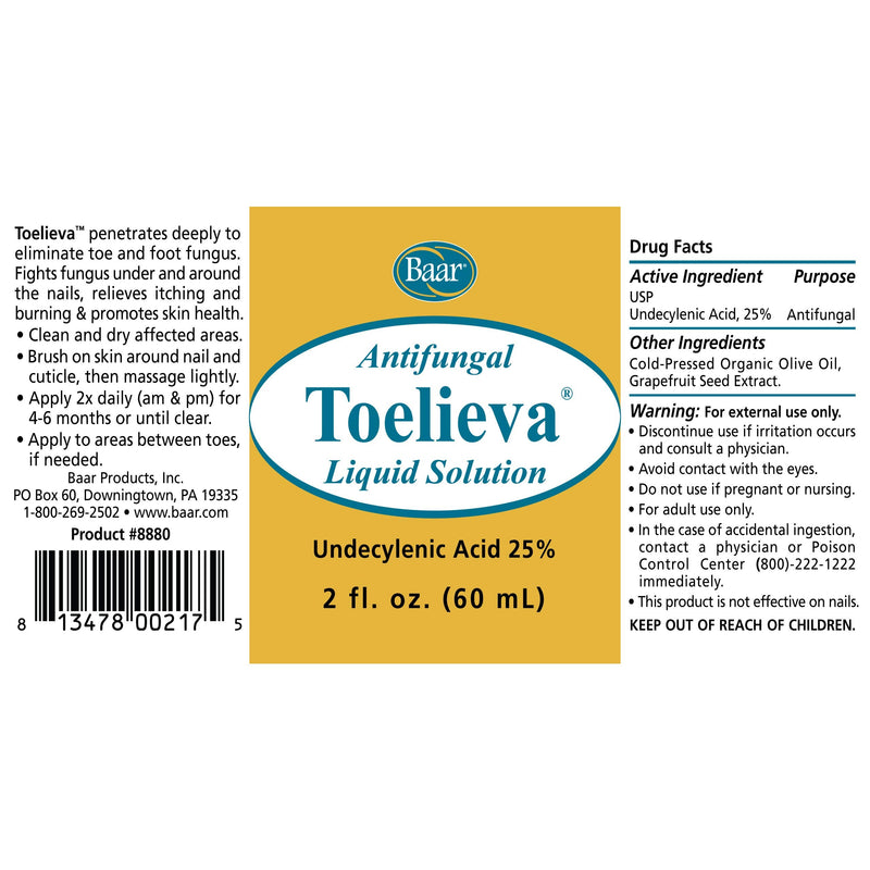[Australia] - Toelieva Antifungal with Maximum Undecylenic Acid Fights Fungus Under/Around Toenails – 2 oz. 