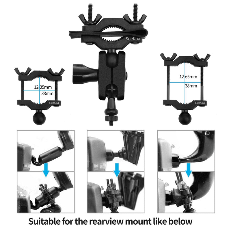 [Australia] - Dash Cam Mirror Mount , with 16 Different Joints, Compatible with APEMAN, UGSHDI, Old Shark, Vantrue, Rexing V1P, YI 2.7", Z-Edge, Peztio, Falcon F170, Roav, KDLINKS X1, Crosstour and 99% Dash Cam 