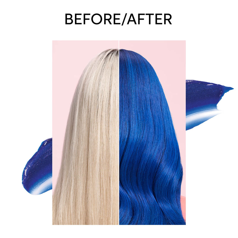 [Australia] - Wella Professional Color Fresh Mask | Temporary Colour Refresh Treatment | Semi-Permanent Hair Dye | Wash Out Colour Blue 