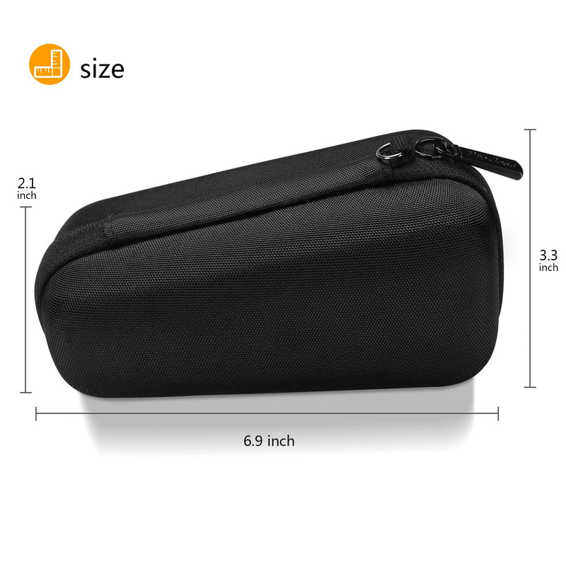 [Australia] - ProCase Carry Case for Philips Series 3000/5000 PowerTouch/1000/2100/3100/4500/5100/6100/ 6400/8900/9300/AquaTouch AT899, Hard Travel Cover for Philips Men's Electric Shaver Father's Day Gift -Black Black 