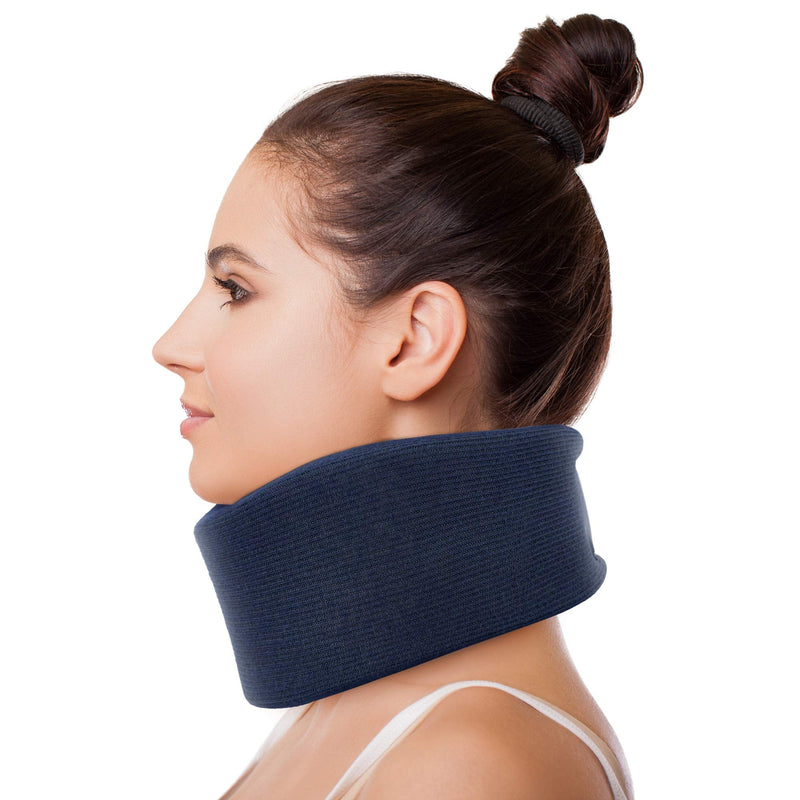 [Australia] - ORTONYX 3.5" Ergonomic Cervical Collar/Neck Support Brace / ACNS03 Dark Blue Medium Medium (Pack of 1) 