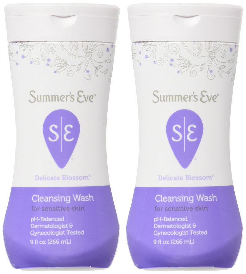 [Australia] - SUMMER'S EVE Feminine Wash for Sensitive Skin-Delicate Blossom-9 oz, 2 pk 9 Ounce Pack Of Two 