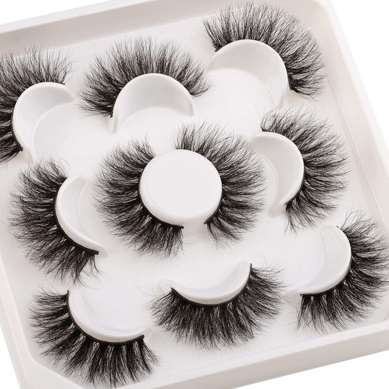 [Australia] - JIMIRE False Eyelashes Fluttery Faux Mink Lashes Pack Fluffy Crisscross Volume Lashes for Baby-doll Look 