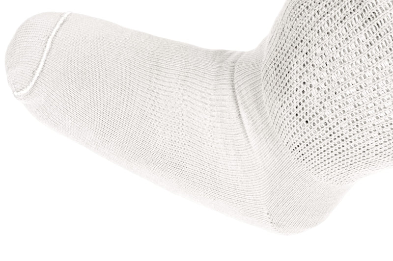 [Australia] - Extra Wide Socks for Swollen Feet, 3 Pairs Wide Bariatric Socks, Non Slip Cast Sock, Diabetic Edema Hospital Lymphedema Socks White 