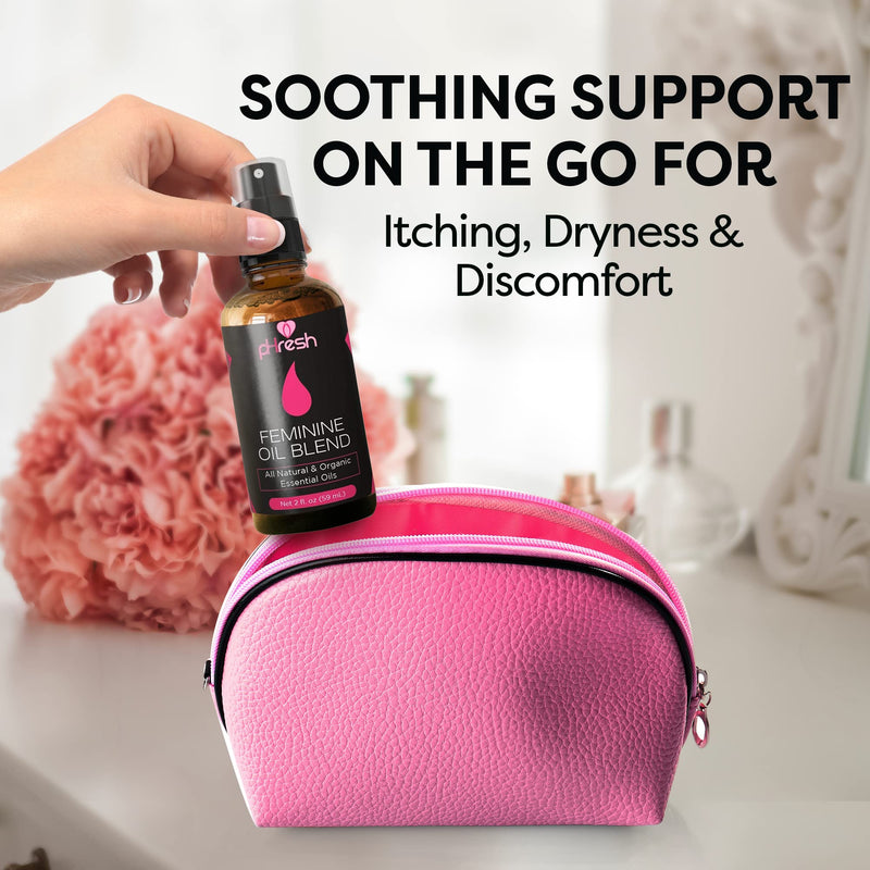[Australia] - pHresh Feminine Spray - 100% All Natural Yoni Oil for Women - Supports Vaginal Odor, Itch, & Irritation - Promotes Healing & Soothing - With Tea Tree, Lemongrass, Orange Essential Oils - 2 oz 