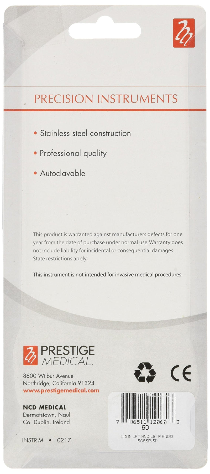 [Australia] - Prestige Medical Left Handed Bandage Scissor, 5.5 Inch, 1.75 Ounce 