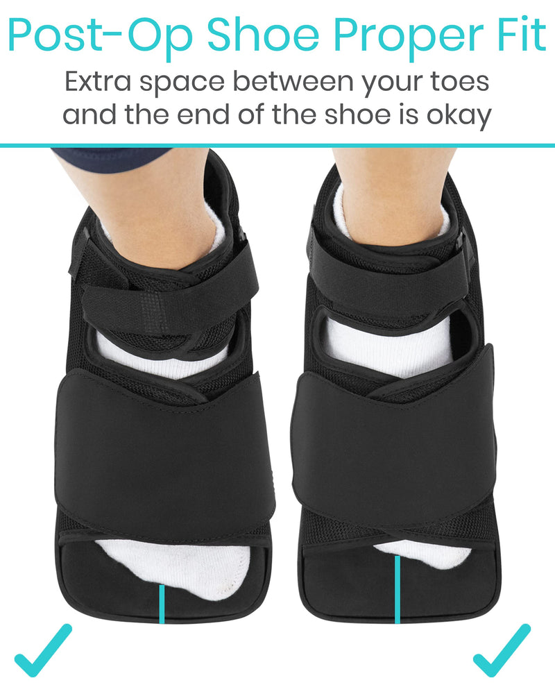 [Australia] - Roll over image to zoom in Vive Post Op Shoe - Lightweight Medical Walking Boot with Adjustable Strap (X-Small: Men's (up to 5) Women's (up to 6)) X-Small (Pack of 1) 