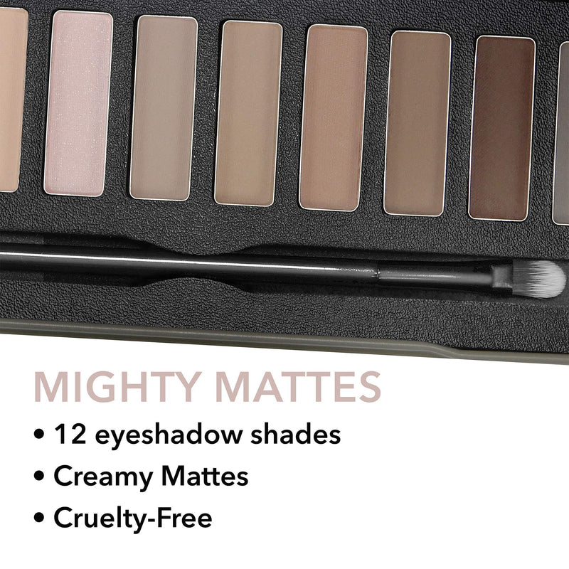 [Australia] - W7 | Mighty Mattes Eyeshadow Makeup Palette | Tones: Creamy Long Lasting Mattes | Colors: Natural Nudes, Grays, Browns, Smokes | Cruelty Free Eye Makeup For Women Eyeshadow Palette 