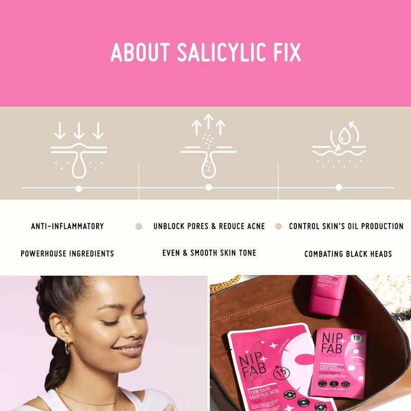 [Australia] - Nip + Fab Salicylic Acid Fix Spot Patches for Face with Tea Tree Blemishes Dark Spots Patch, 30 Count 